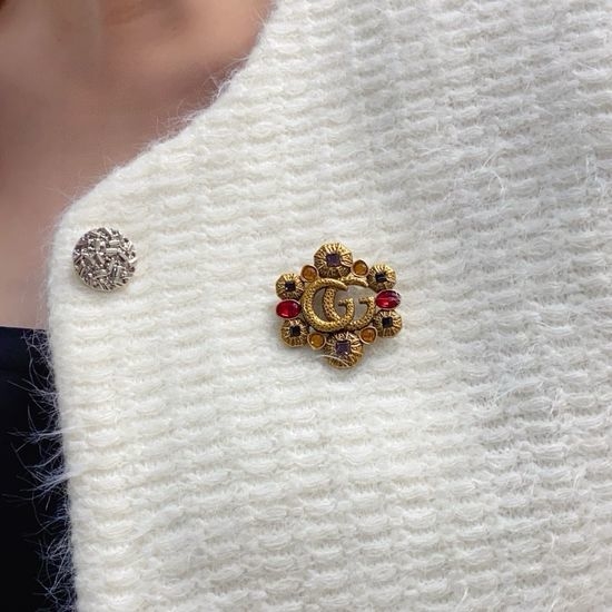 Gucci Vintage Classic Decorative Brooch