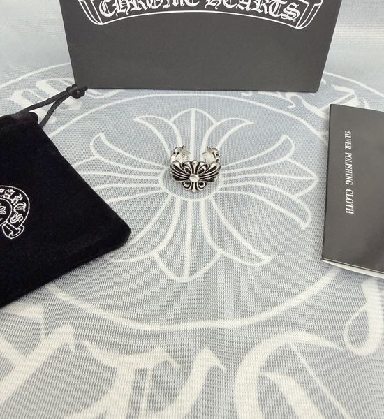 Chrome Hearts Double Cross Pattern Open Ring