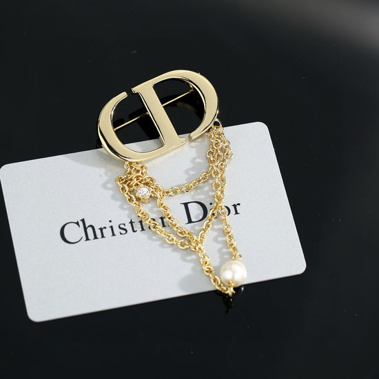 Christian Dior CD Dior CD Chain Brooch