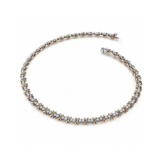 Tiffany & Co. Cross Design Pendant Chain Necklace