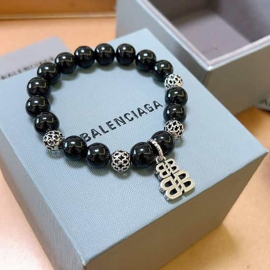 Balenciaga Tiger s Eye Stone Retro Bracelet