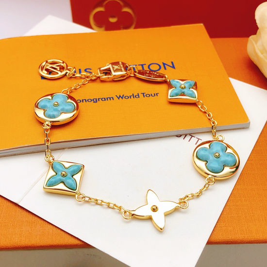 Louis Vuitton LV Blue Mother of Pearl Bracelet
