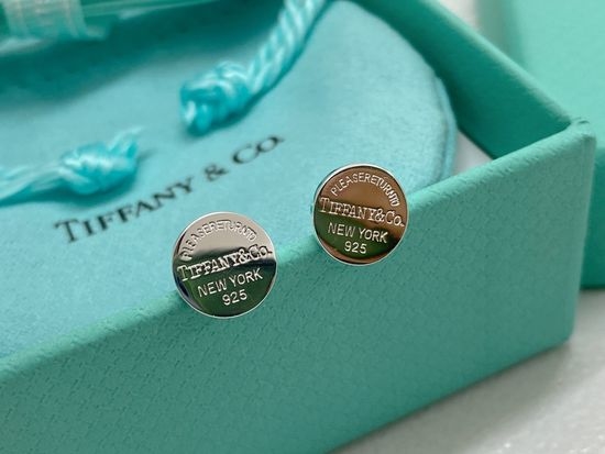 Tiffany & Co. Classic Round Silver Stud Earrings