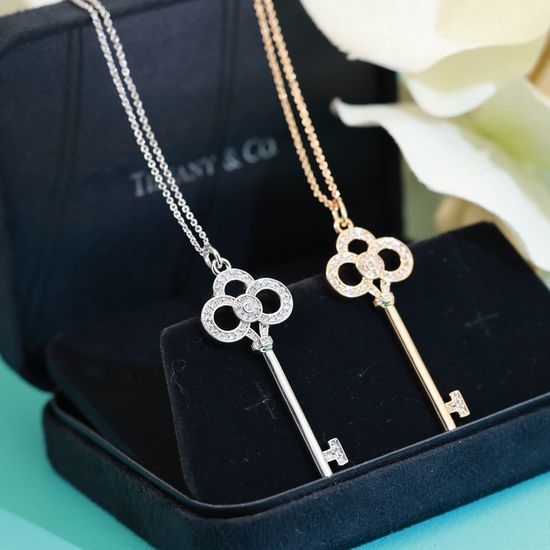 Tiffany & Co. Small Key Pendant Necklace