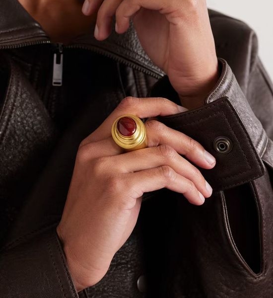 Yves Saint Laurent YSL Stylish Solid Brass Statement Ring