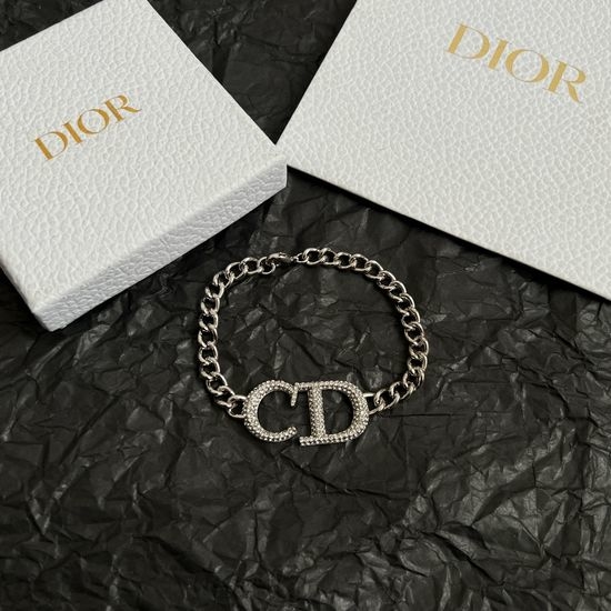 Christian Dior CD Classic Brass Delicate Bracelet