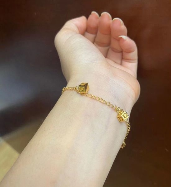 Christian Dior CD Classic Brass Graceful Bracelet
