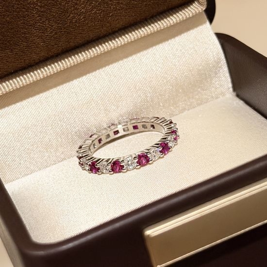 Tiffany & Co. Ruby Eternity Stackable Band Ring