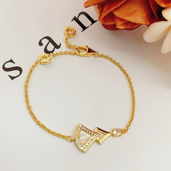 Bvlgari Gold Mother of Pearl Fan Bracelet
