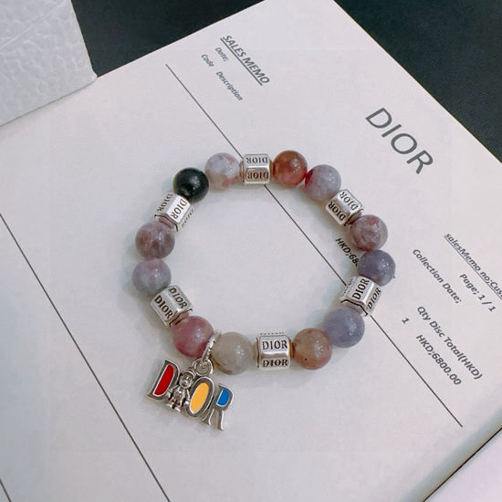 Christian Dior CD Vintage Cuban Chain Bracelet for Daily Wear
