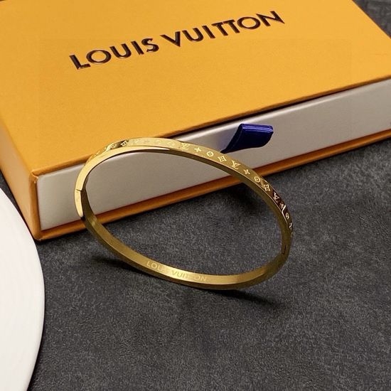 Louis Vuitton LV Premium Engraved Unisex Bangle
