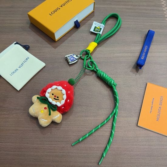 Louis Vuitton LV Vintage Distressed Bag Charm Key Ring