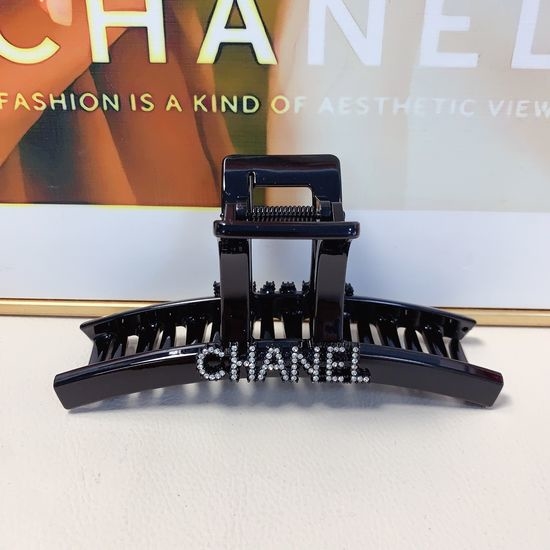 Chanel Rhinestone Letter Hair Claw Clip