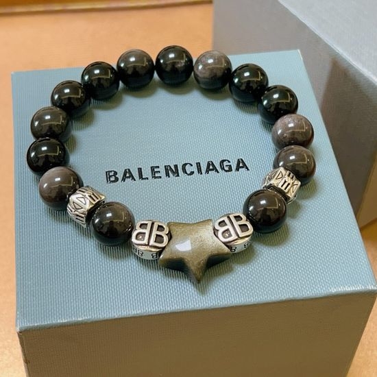 Balenciaga Natural Obsidian Vintage Bracelet