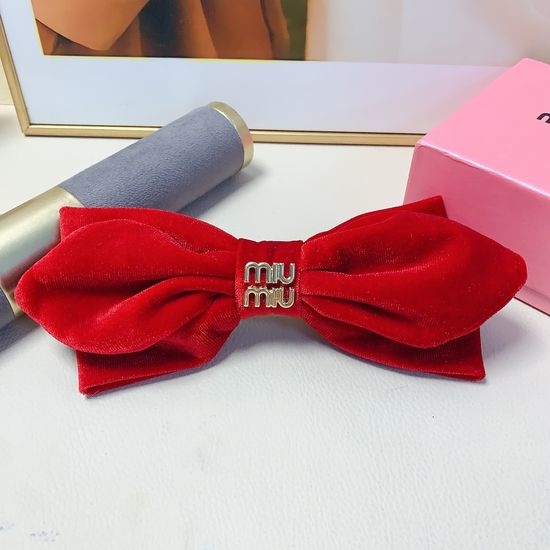 Miu Miu Velvet Bow Luxury Hair Clip