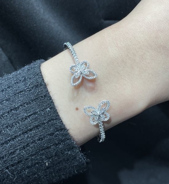 Graff Double Butterfly Zircon Bangle