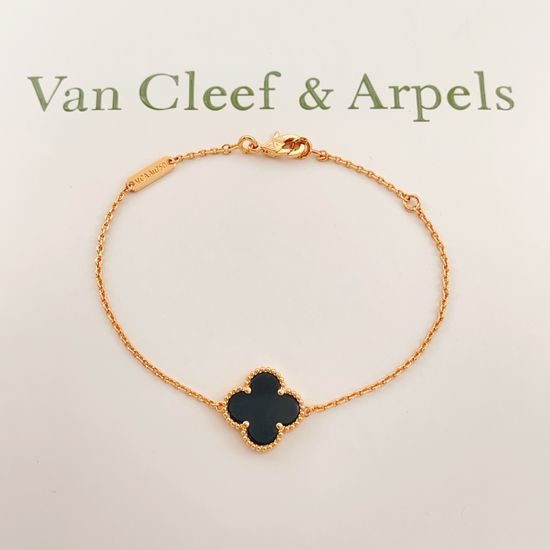 Van Cleef & Arpels VCA Black Mother of Pearl Rose Gold Bracelet