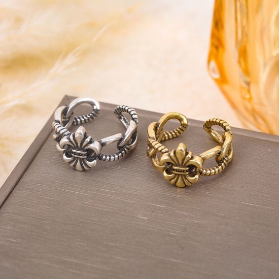 Chrome Hearts Vintage Cross Ring Minimalist Daily Wear Jewelry