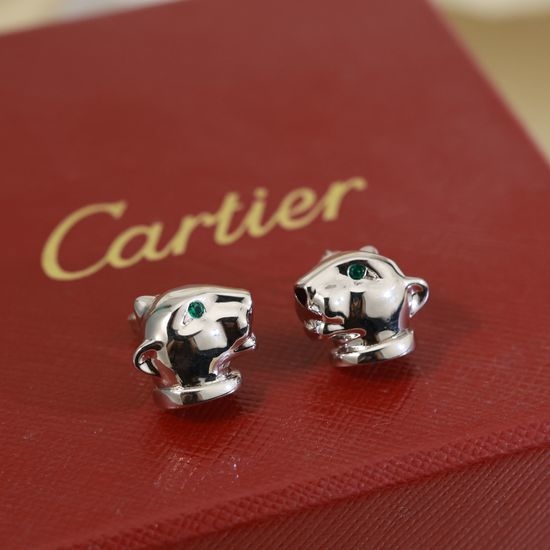Cartier Panther Design Stud Earrings