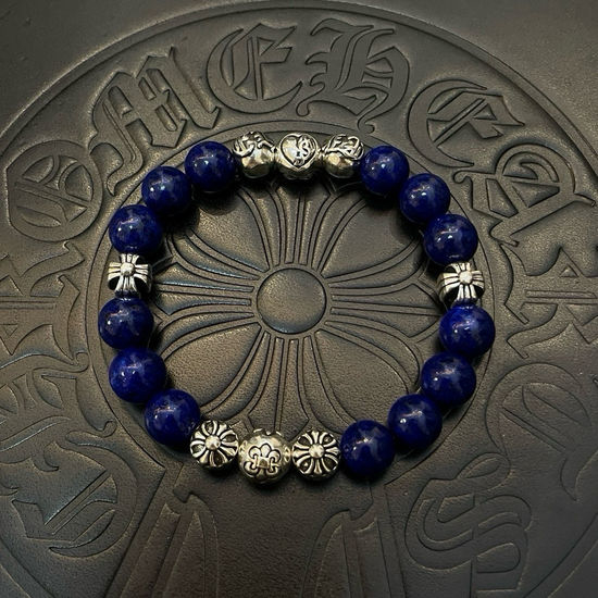 Chrome Hearts Vintage Lapis Lazuli Inlaid Bracelet