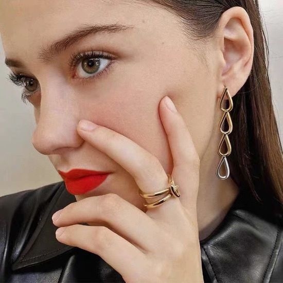 Bottega Veneta BV Textured Metal Design Stud Earrings