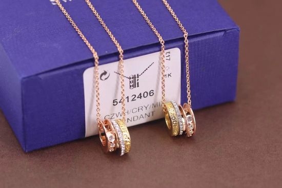 Swarovski Three Tone Rotatable Crystal Necklace