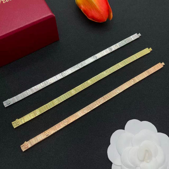 Cartier Striped Screw Bracelet Gold Plated Craft