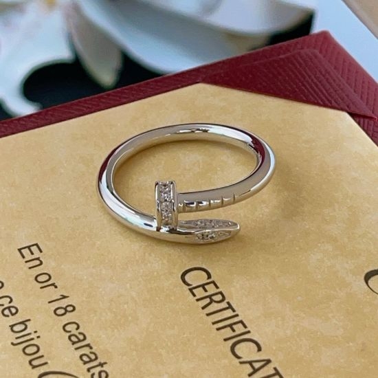 Cartier Silver Nail Design Ring