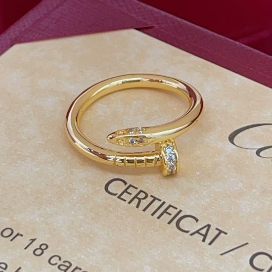 Cartier Classic Gold Nail Design Ring
