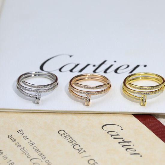 Cartier Double Layer Nail Design Ring