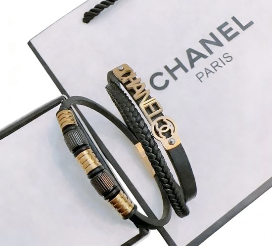 Chanel Cowhide Rope Bracelet Retro Adjustable Style