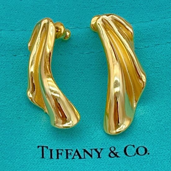 Tiffany & Co. Gold Wing Stud Earrings