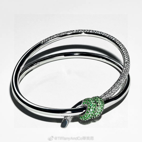 Tiffany & Co. Knot Design Bangle 18K Gold Plated