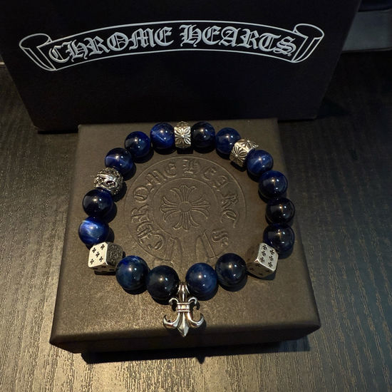 Chrome Hearts Vintage Lapis Lazuli Beaded Bracelet