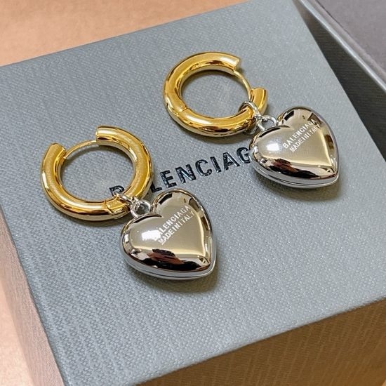 Balenciaga Simple Hoop Earrings Stylish Accessory