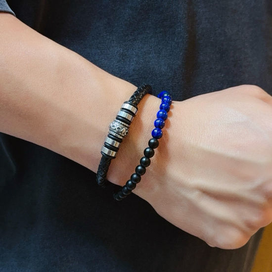 Chrome Hearts Vintage Cross Leather Cord Bracelet