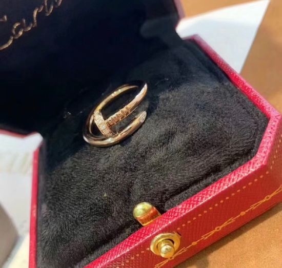 Cartier Diamond Inlaid Nail Shaped Ring