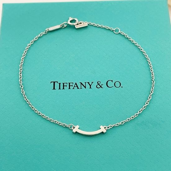 Tiffany & Co. Polished Silver Smiley Face Bracelet