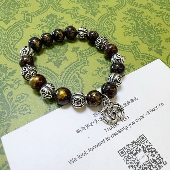 Gucci Classic Agate Decorated Bracelet