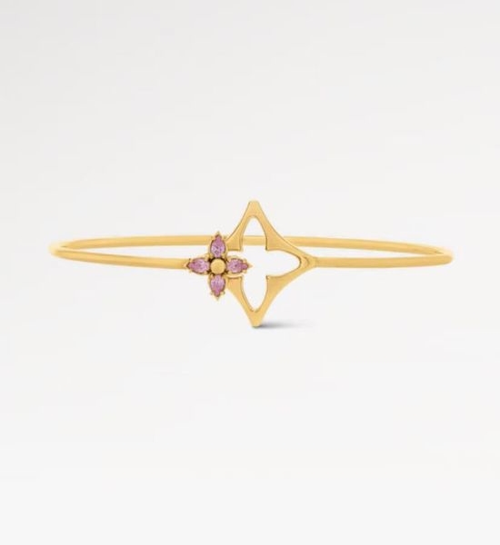Louis Vuitton LV Premium Gold Plated Bangle Bracelet