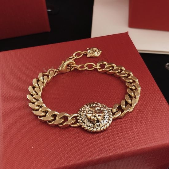 Gucci Tiger Head Brass Bracelet