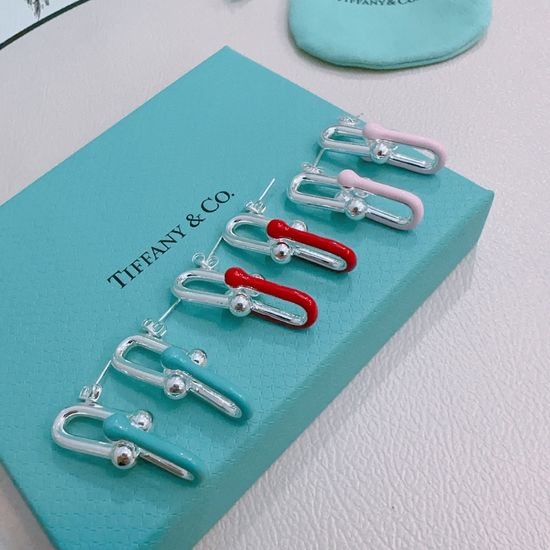 Tiffany & Co. Cubic Zirconia Stud Earrings Graceful Classic Jewelry