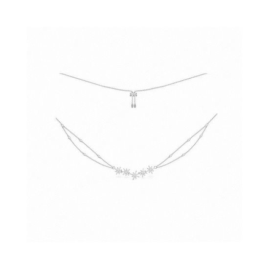 Apm monaco Layered Star Cubic Zirconia Necklace