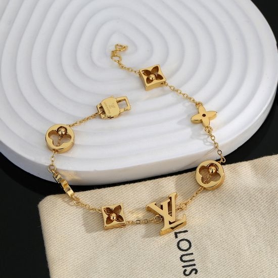 Louis Vuitton LV Classic LV Letter Charm Bracelet