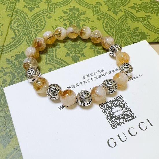 Gucci Vintage Natural Jade Bracelet High Quality