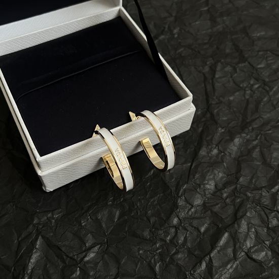 Prada Triangular Shape Stud Earrings