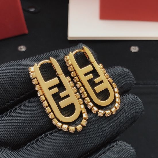 Fendi Polished Tassel Ear Hooks