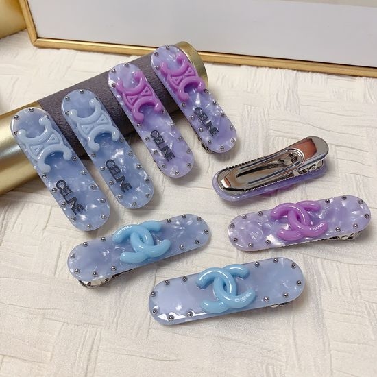 Chanel Exquisite Acetate Side Hair Clips