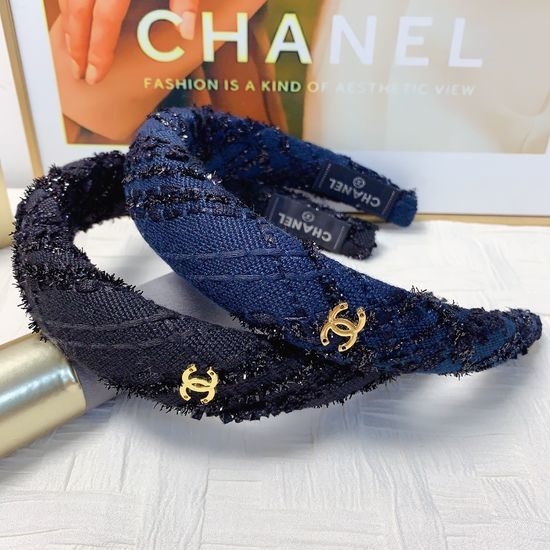 Chanel Tweed Decorated Elegant Hair Hoop