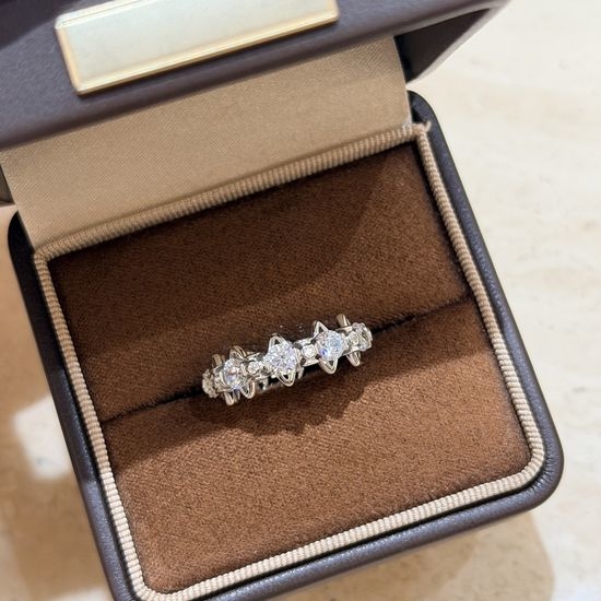 Vivienne Westhood Full Pave Diamond Saturn Band Ring